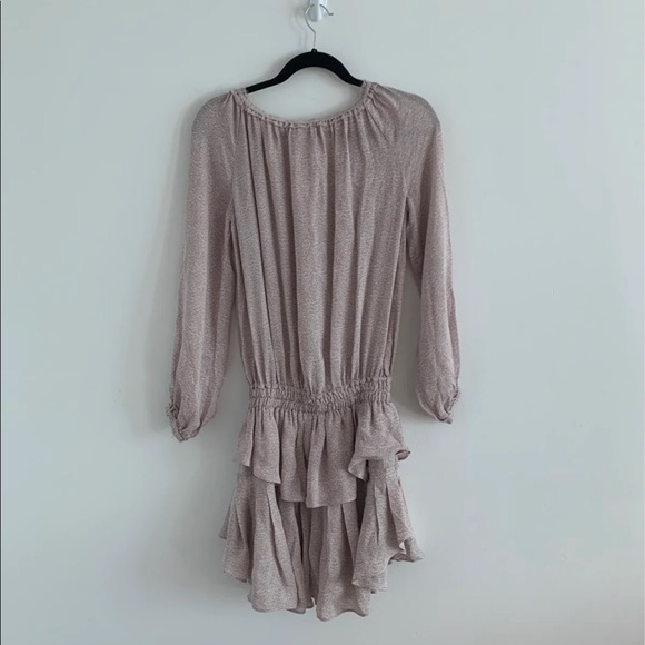 NWOT Loveshackfancy lilac popover silk dress - Picture 5 of 7